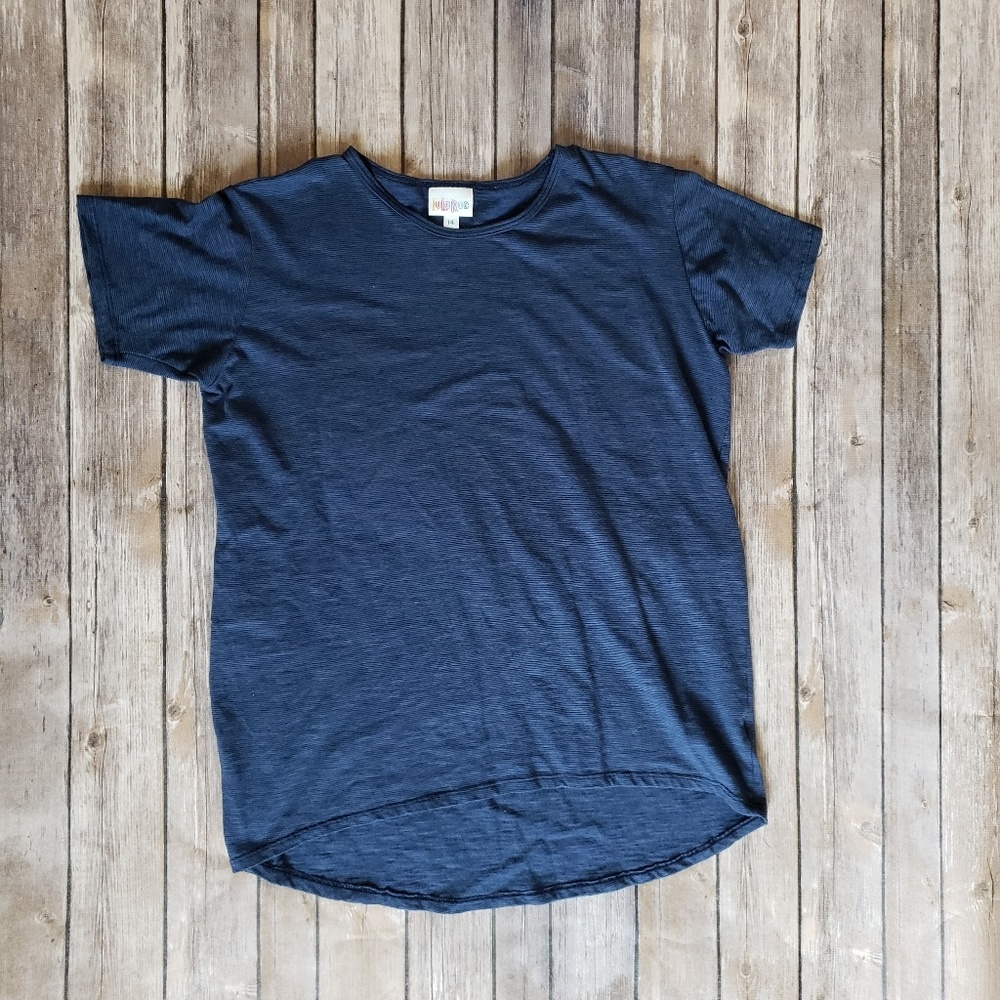 Lularoe LLR Gracie navy blue 14